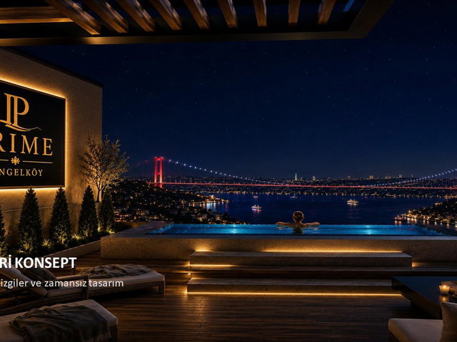 PRİME ÇENGELKÖY’DE BOĞAZ MANZARALI ÖZEL HAVUZLU LÜKS 4+2 LOFT DAİRE