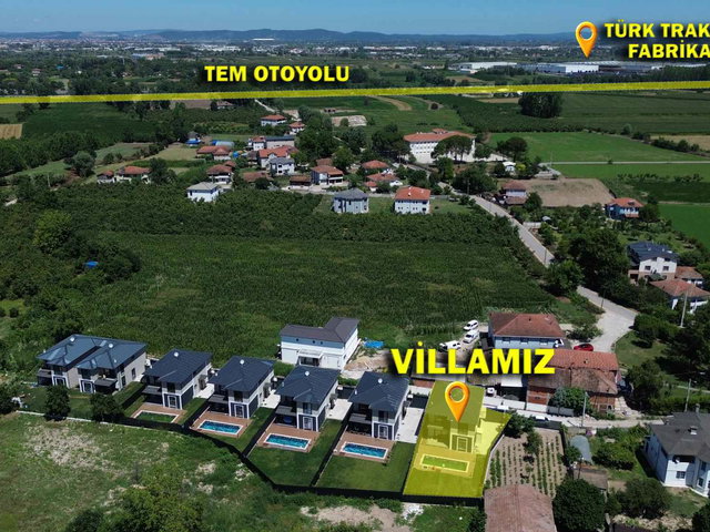 ERENLER EMIRLER'DE  4+1 LÜKS VİLLA  DOĞA İÇİNDE, ISITMALI HAVUZLU ,MÜSTAKİL BAHÇELI MERKEZE 10 DK
