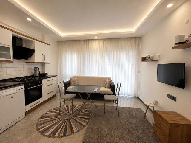 KUŞADASI MERKEZ'DE FULL EŞYALI 1+1 DAİRE