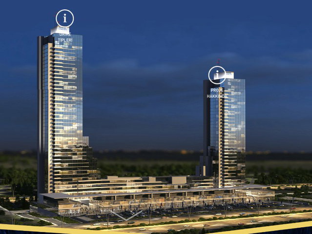 ELMAR 8.KAT KIRALIK 2+1 EŞYALI 110M2 TERASLI
