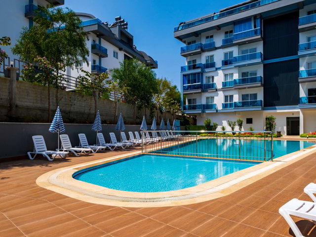 ALANYA OBA EXODUS PARK'TA EŞYALI SATILIK 1+1 DAİRE