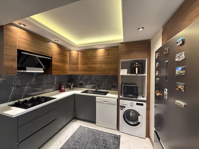 AKTEL RESIDENCE FULL TADILAT ÖZEL DEKOR SATILIK 1+1 DAIRE