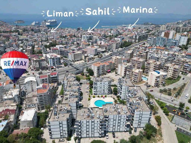 KUŞADASI MERKEZDE | TERAS KULLANIMLI | 3 CEPHELİ, AYDINLIK FERAH, 3+1 SATILIK DAİRE
