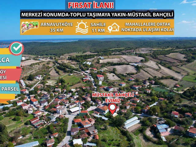 ÇATALCA YAZLIK MAH’DE MÜSTAKİL EV. MANTIKLI ARAÇ TAKASLARI DEĞERLENDİRİLİR. TAKAS FİYATI FARKLIDIR.