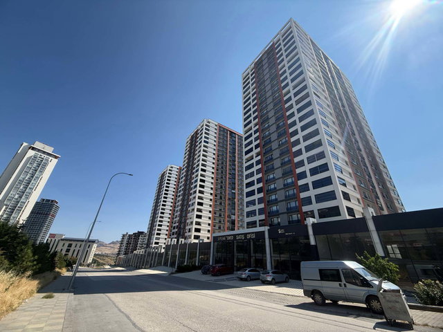 MAMAK SKYLİNE TOWER KİRALIK 4,5+1&205M2 5.KAT DAİRE YERDEN ISITMA YENİ BİNA-SIFIR NATA VEGA KARŞISI