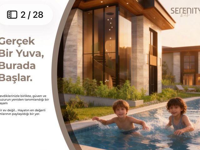 MBG SERENITY 5 – TEPEÖREN’DE 5 ÖZEL VİLLADAN OLUŞAN MÜSTAKİL YAŞAM