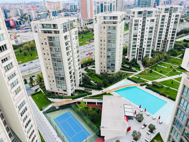ATAŞEHIR İNCITY DENIZ MANZARALI 4+1 SATILIK RESIDENCE DAIRE