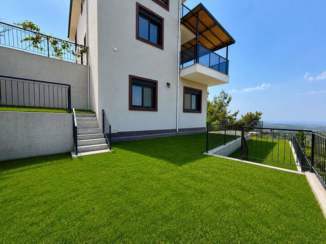 AĞAÇLI DA FULL DENİZ MANZARALI 7+1 MÜSTAKİL VİLLA