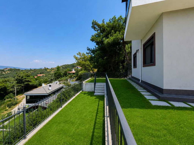 AĞAÇLI DA FULL DENİZ MANZARALI 7+1 MÜSTAKİL VİLLA