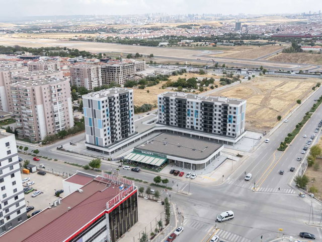 ERYAMAN ONYX CORNER'DA SIFIR SATILIK 2+1 DAİRE AMERİKAN MUTFAK