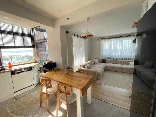 IZMİR ALİAĞADA PANORAMİK DENİZ MANZARALI, KİRALIK 2+1 DAİRE