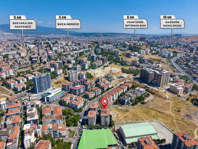 KARABAĞLAR VATAN'DA 7/24 GÜVENLIKLI ,HAVUZLU 3+1 SATILIK DAİRE