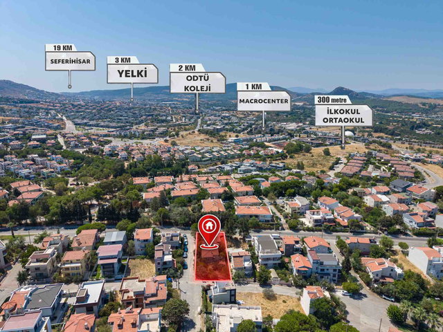 GÜZELBAHÇE ÇELEBİ’DE 383 M² ARSA İÇİNDE SATILIK MÜSTAKİL 3+1