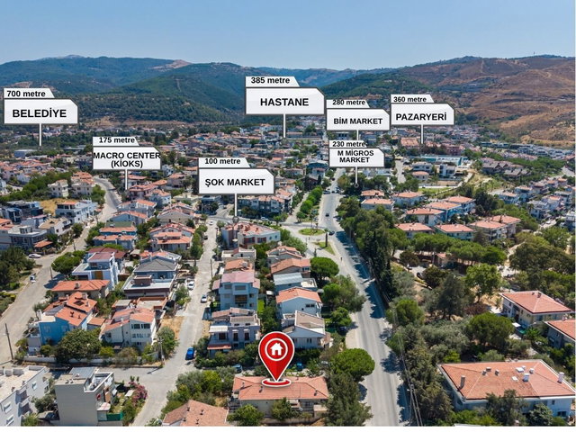 GÜZELBAHÇE ÇELEBİ’DE 383 M² ARSA İÇİNDE SATILIK MÜSTAKİL 3+1