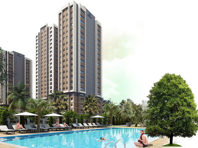 AŞKIN CAN'DAN TEKNIK YAPI YÜCELPARK SITESI'NDE SATILIK 1+1 DAIRE