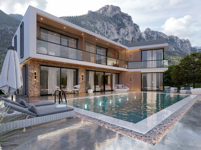 GİRNE KARAMAN KÖYÜ’NDE 2026 SIFIR, 550 M² BRÜT 5+2 LÜKS VİLLA | KREDİ UYGUN