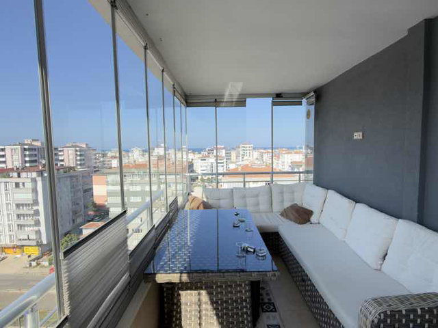 ATAKUM YENİMAHALLE’DE 9. KAT DENİZ MANZARALI GENİŞ 3+1 | 160 M² NET | 2 BANYO