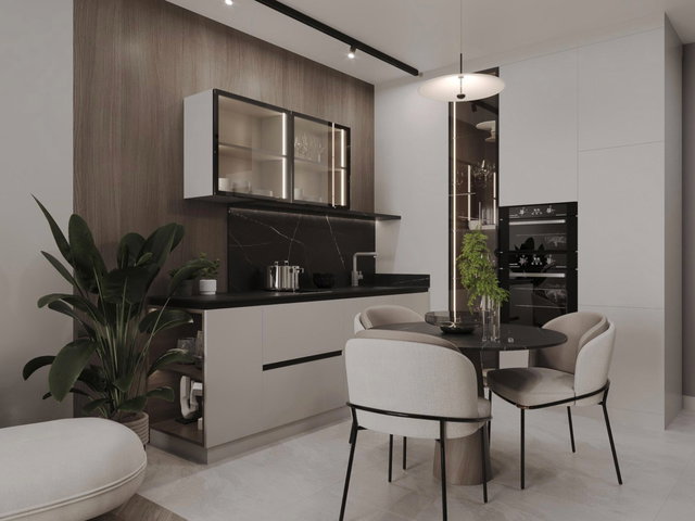 GAMADOR PARLA'DA GÖL MANZARALI 1+1 | 50 M² NET | 1. KAT