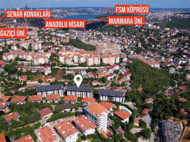 ÇENGELKÖY TUANA PRESTİJ'TE EŞYALI BALKONLU KÖŞE 2+1 121 M²
