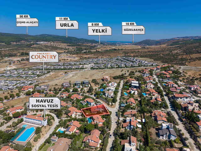 URLA BADEMLERDE 543 M² ARSADA TAM MÜSTAKİL 3+1 SATILIK ÖVİLLA