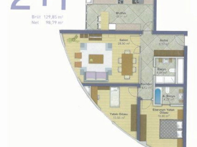 ATAŞEHIR AĞAOĞLU SUNCITY KIRALIK 2+1 DAIRE