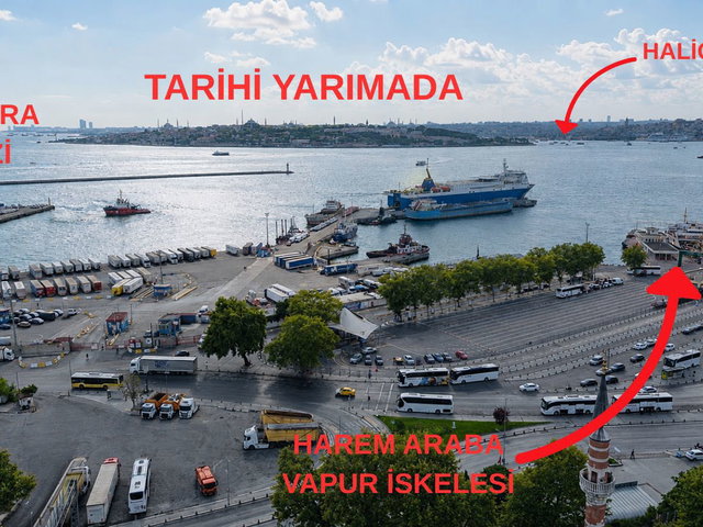 ÜSKÜDAR HAREM'DE BOĞAZ VE TARİHİ YARIMADA MANZARALI 2+1 SATILIK