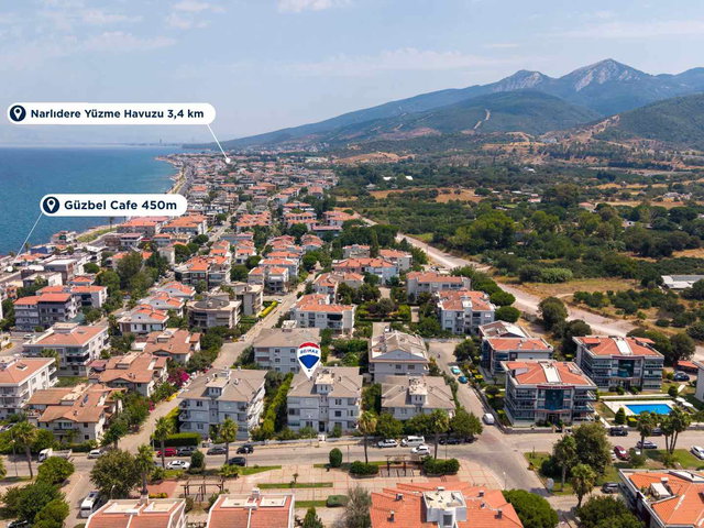 HALILLE GÜZELBAHÇE'DEN DENIZE 100 MT. MERKEZI KONUMDA DAIRE