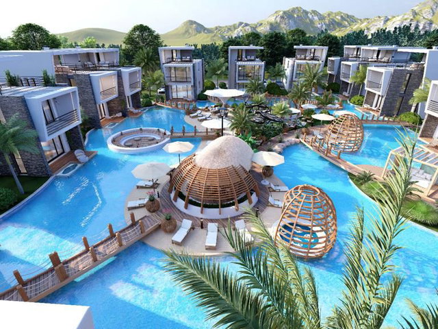 LAPTA'DA SALONDAN HAVUZA GİREBİLECEĞİNİZ 48M2 TERASLI VİLLALAR