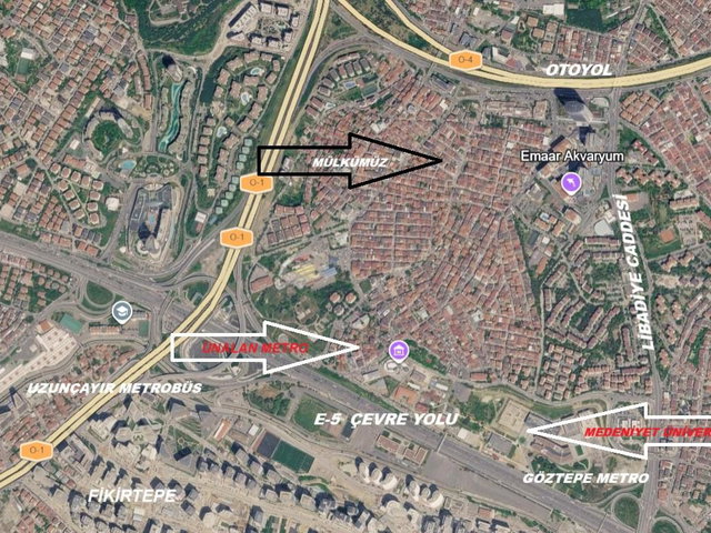 ÜSKÜDAR ÜNALAN’DA 2+1 KİRALIK DAİRE