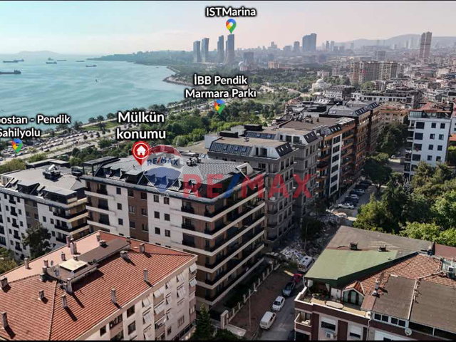 MARİN PENDİK SİTESİNDE KISMİ DENİZ MANZARALI EŞYALI KIRALIK 2+1