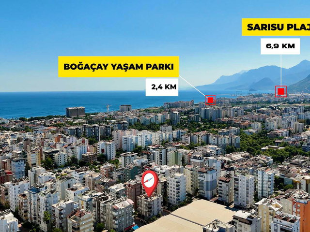 KONYAALTI ALTINKUM'DA DENİZE 900 METRE EBEVEYN BANYOLU MASRAFSIZ ARA KAT 2+1 SATILIK DAİRE