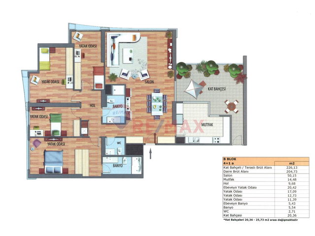 ATAŞEHIR AĞAOĞLU MY TOWERLAND KIRALIK 4+1 DAIRE