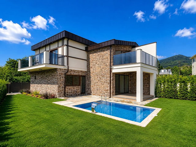 MAŞUKİYE'DE ÖZEL HAVUZLU, 150 M² BAHÇELİ 3+1 LÜKS VİLLA