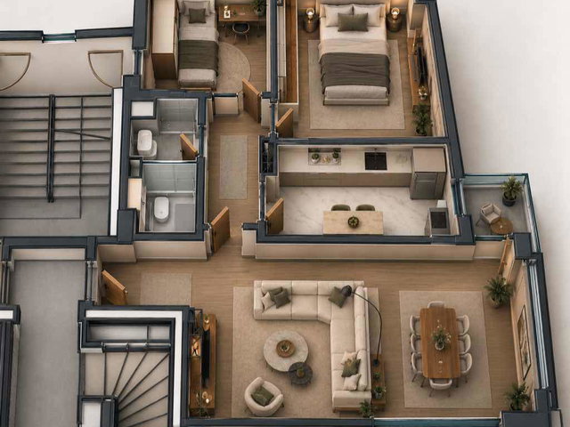 MERDİVENKÖY’DE SATILIK SIFIR 2+1 DAİRE