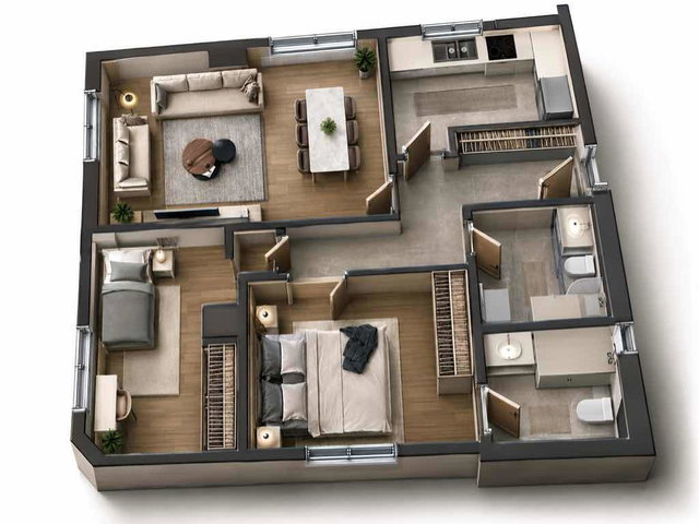 VELİDEBAĞ KOROSU YANI BAŞI SIFIR SATILIK 2+1 DAİRE