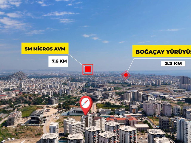 KONYAALTI DEVLET HASTANESINE 450 METRE HAVUZLU SİTEDE 1+1 SATILIK DAİRE