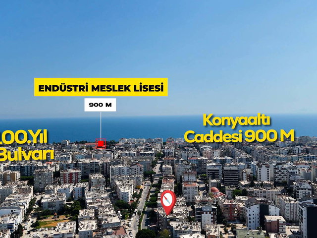 ANTALYA MURATPAŞA TURGUT REİS'DE 2+1 AYRI MUTFAKLI SATILIK DAİRE