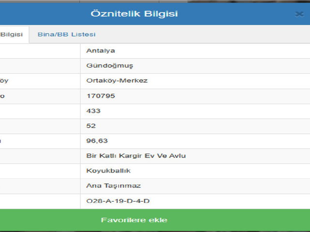 ANTALYA GÜNDOĞMUŞ ORTAKÖY MERKEZDE 96 M2 KARGİR EV VE AVLUSU