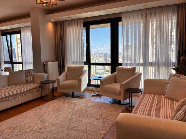 MY TOWERLAND ATAŞEHİR 3383 ADA ÖZEL TASARIM 260M2 KAT BAHÇELİ BALKONLU 3+1 KİRALIK DAİRE