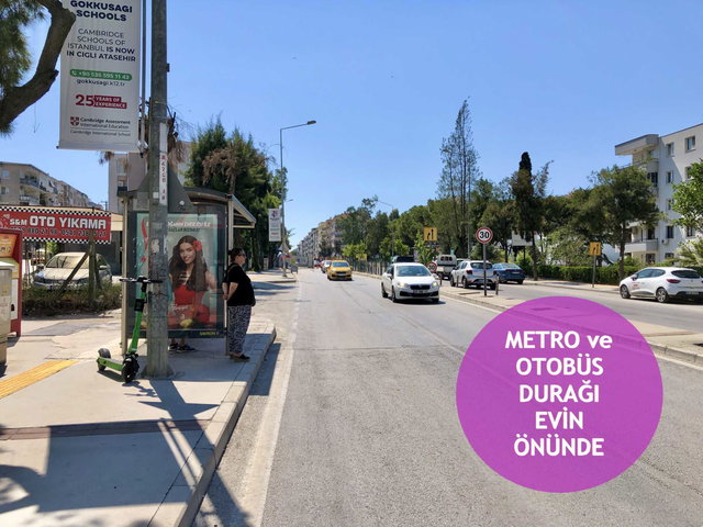 NARLIDERE ANA CADDEYE 50 METRE MESAFEDE 3+1 ASANSÖRLÜ DAİRE