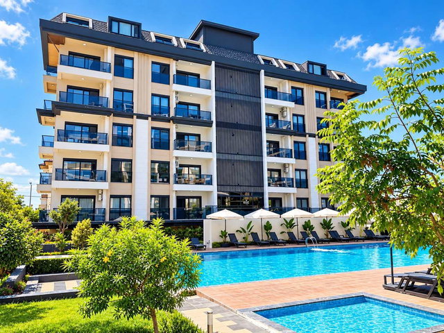ELİZ PARADİSE ALANYA OKURCALAR'DA SIFIR 1+1 SATILIK DAİRE