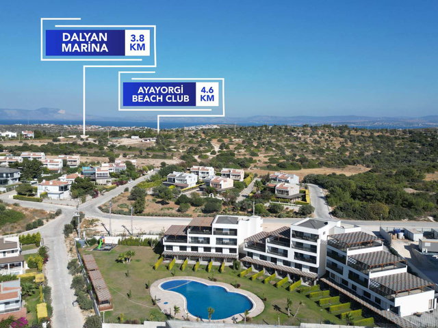 AYASARANDA 'DA ÖZEL BAHÇELI HAVUZLU SITEDE EŞYALI 2+1 DUBLEKS