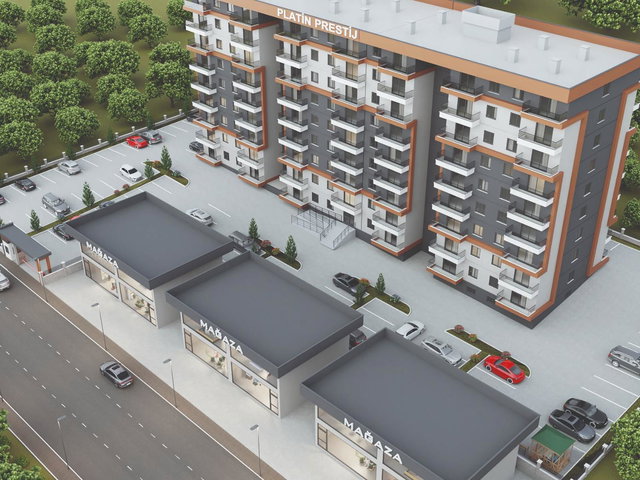ESENBOĞA MERKEZ’DE GÜNEY-DOĞU CEPHELİ 1+1 | BALKONLU | YERDEN ISITMALI | İNŞA HALİNDE SATILIK DAIRE