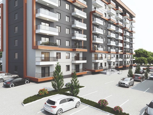 ESENBOĞA MERKEZ’DE GÜNEY-DOĞU CEPHELİ 1+1 | BALKONLU | YERDEN ISITMALI | İNŞA HALİNDE SATILIK DAIRE