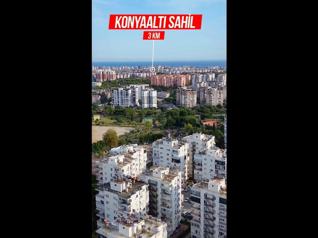 KONYAALTI MEVLANA SİTESİ'NDE İÇİ FULL YAPILI 3+1 KİRALIK DAİRE