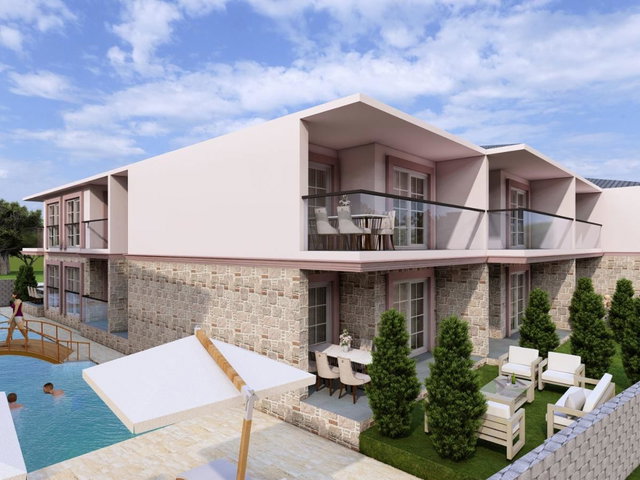 GÖMEÇ KEREMKÖY’DE HAVUZLU YENİ PROJEDE 1+1 DAİRE