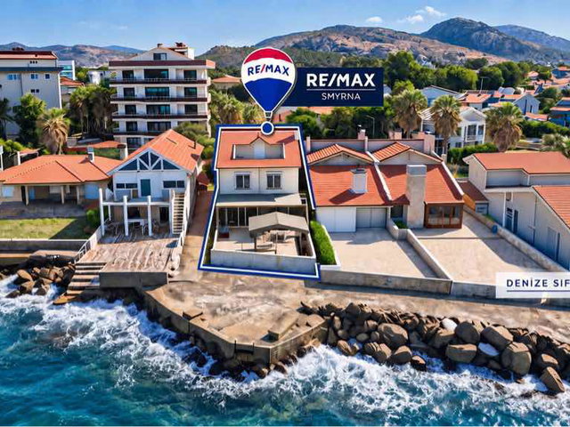 GÜZELBAHÇE SİTELERDE DENİZE SIFIR 10+1 TRİPLEKS KİRALIK VİLLA