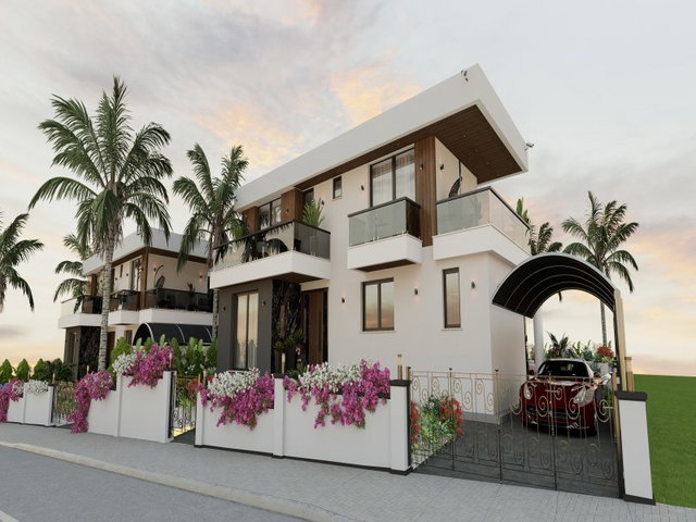 GİRNE EDREMİT BÖLGESİNDE SATILIK LUX 2 ADET VILLA