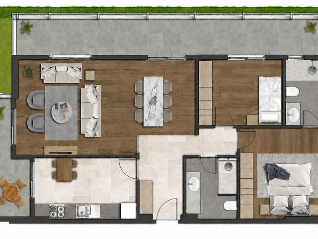 NK TUZLA YENİ SİTE İÇİNDE BAHÇE KULLANIMLI 128M² SATILIK 2+1 DAİRE
