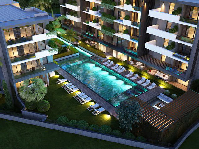 61 DAIRELIK BUTIK LUXURY PROJEDE | HAVUZ, ÖZEL YAŞAM ALANLARI | EBEVEYN BANYOLU 2+1